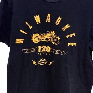 Harley Davidson Men's Black T-Shirt